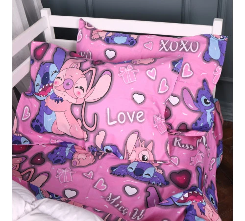 Простирадло Ranforce Elite 17-0871 Stitch & Angel Pink