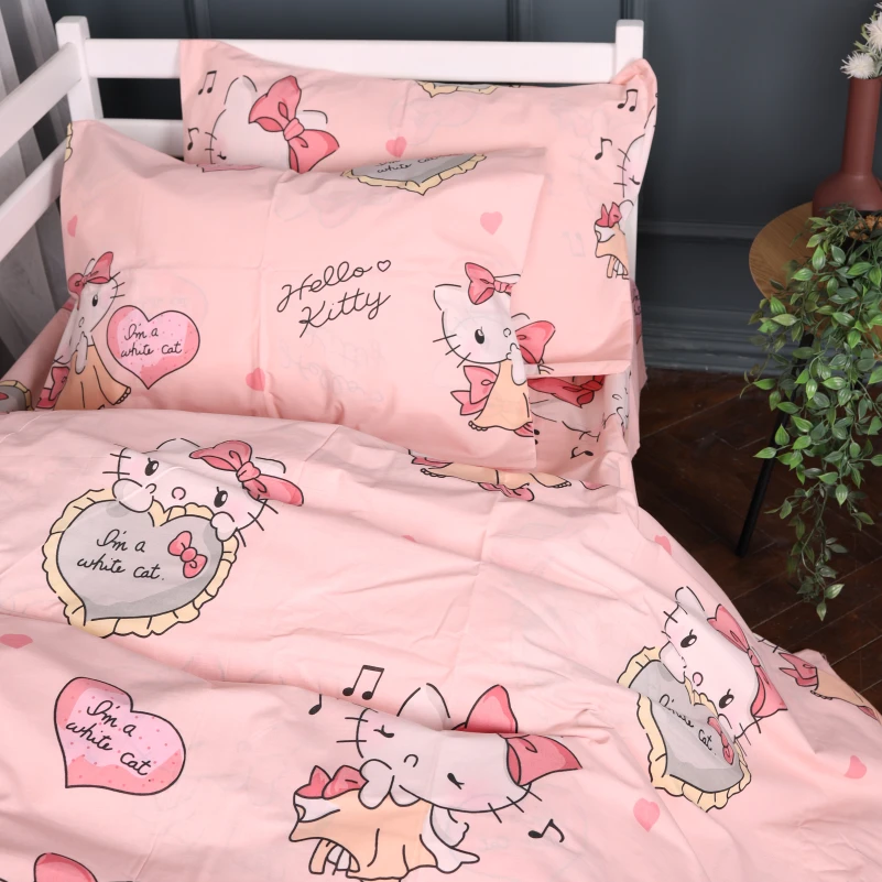 Наволочка Бязь 17-0873 Hello Kitty Love