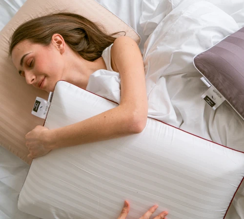 Подушка ортопедическая №7003 Elite Noble stripe Graphite WOMEN 59*43*10 см - 2