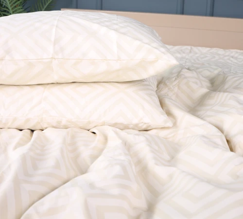 Наволочка бязь 17-0623 Geometry Creamy Black Friday