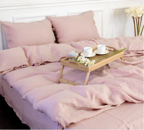 Простирадло на гумці Льон Organic Natural Line "Dearness" - висота 25 см (дитячі 10 см)