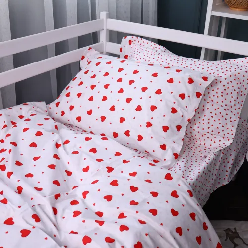 Комплект постельного белья TEENAGER Poplin Line Kids 01 Little hearts - 5