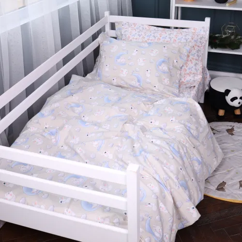 Комплект постельного белья JUNIOR Poplin Line Kids 07 Rabbits
