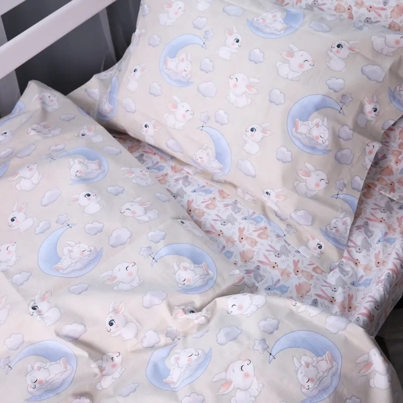 Комплект постельного белья JUNIOR Poplin Line Kids 07 Rabbits - 6