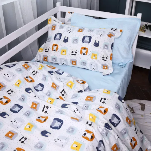Комплект постельного белья TEENAGER Poplin Line Kids 09 Sleeping animals - 3