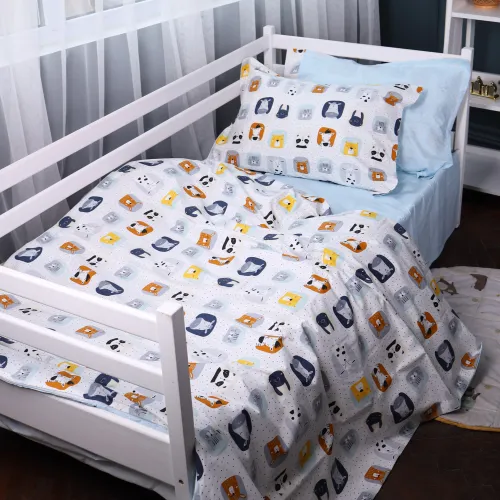  Комплект постельного белья JUNIOR Poplin Line Kids 09 Sleeping animals