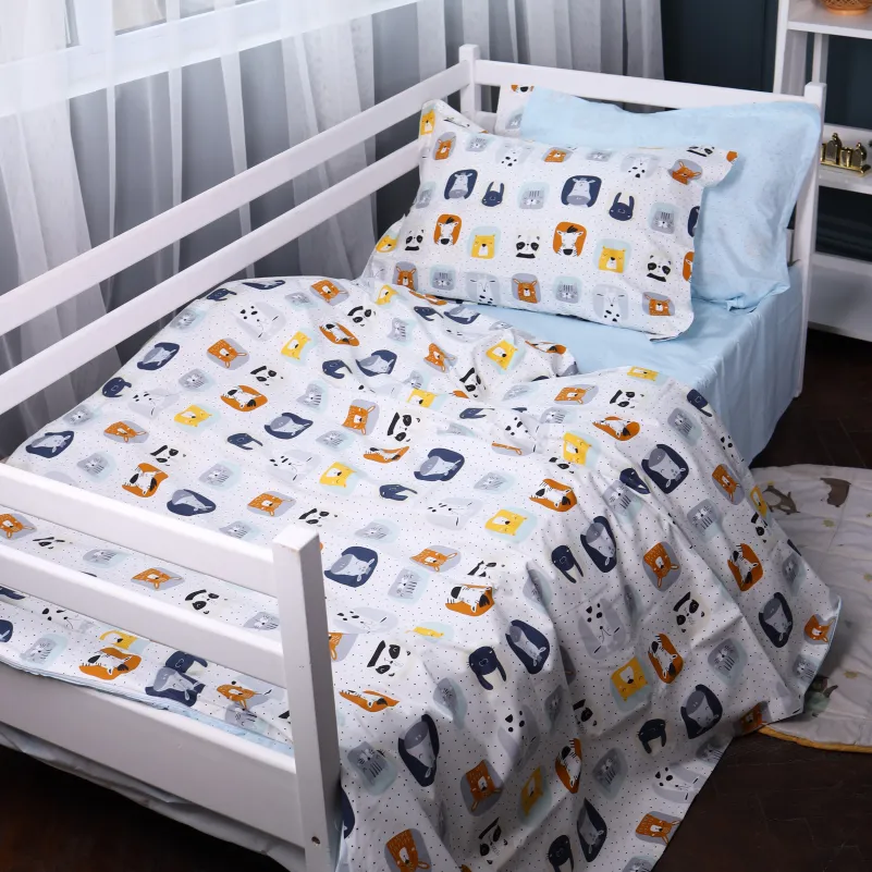 Комплект постельного белья JUNIOR Poplin Line Kids 09 Sleeping animals