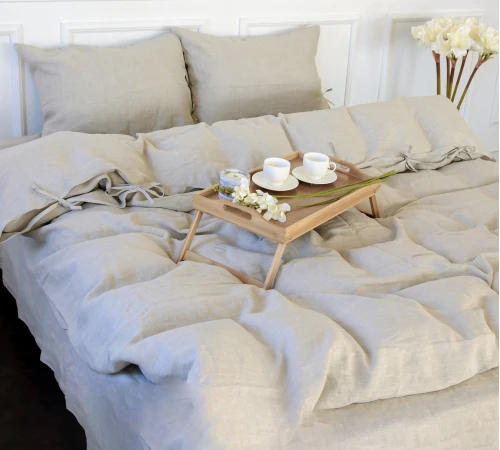 Комплект постільної білизни Льон Organic Natural Line "Grey sky"