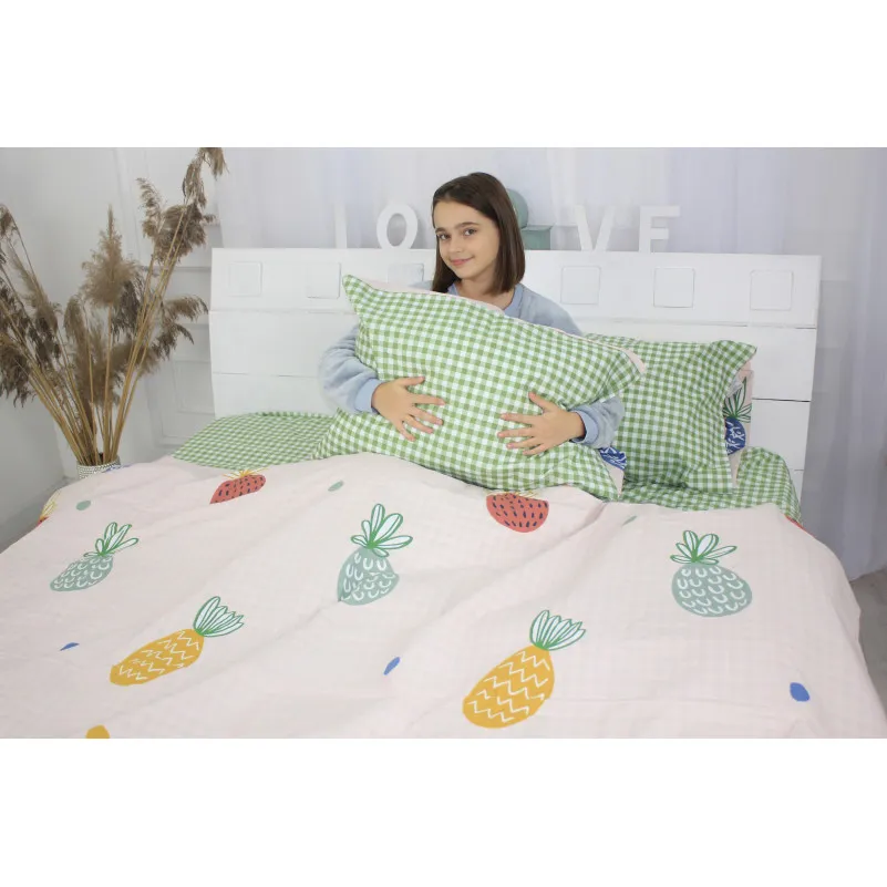 Комплект постельного белья MirSon Ranforce Elite 17-0414 Pineapple