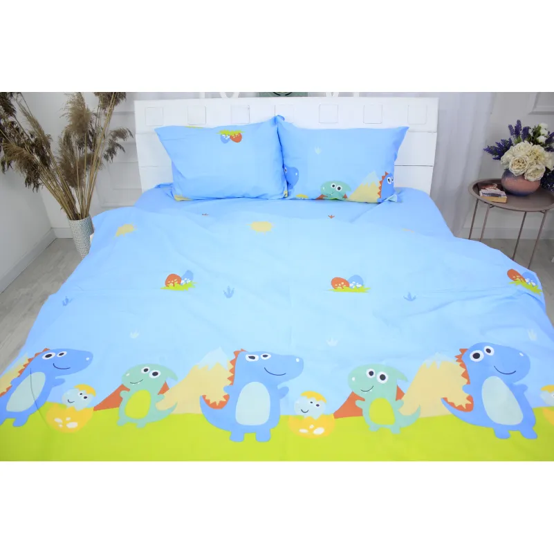 Комплект постільної білизни MirSon Ranforce Elite 17-0425 Little dinosaur