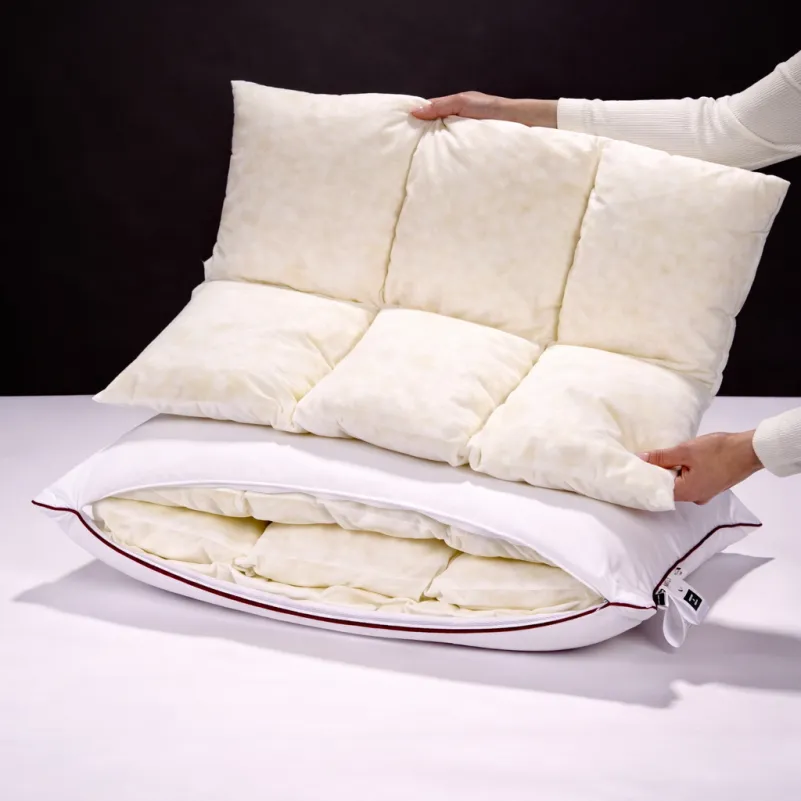 Подушка DeLuxe №1494 Memory батист (висока) - 11