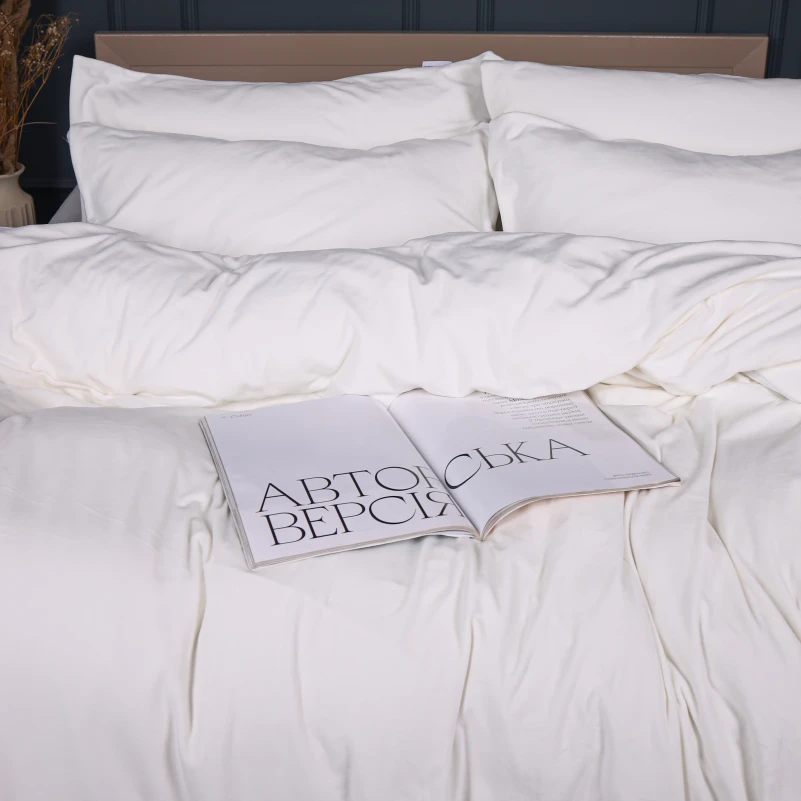 Комплект постельного белья Велюр Winter Frost 28-0001 White Velvet - 5