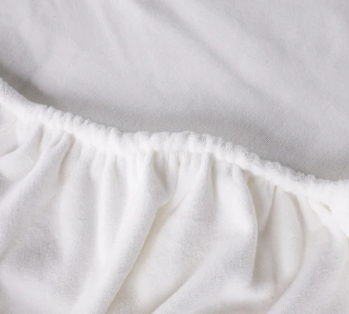 Простынь на резинке Велюр Winter Frost 28-0001 White Velvet - высота 25 см (детские 10 см)