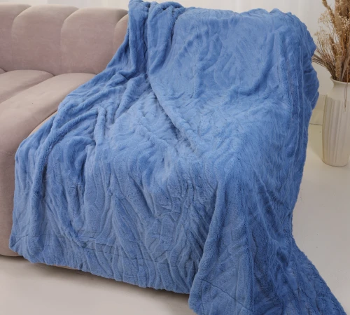 Плед №1002 Damask Blue