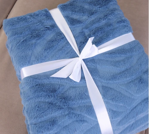 Плед №1002 Damask Blue - 2