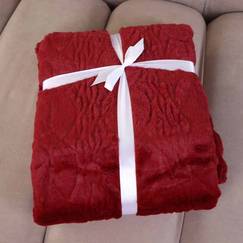 Плед №1005 Damask Red - 3