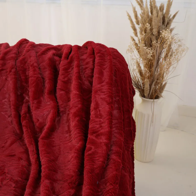 Плед №1005 Damask Red - 2