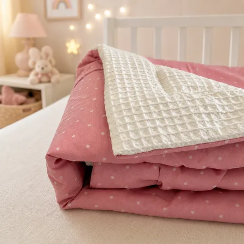 Детский плед №044 Poplin Waffle 04 Cats - 5
