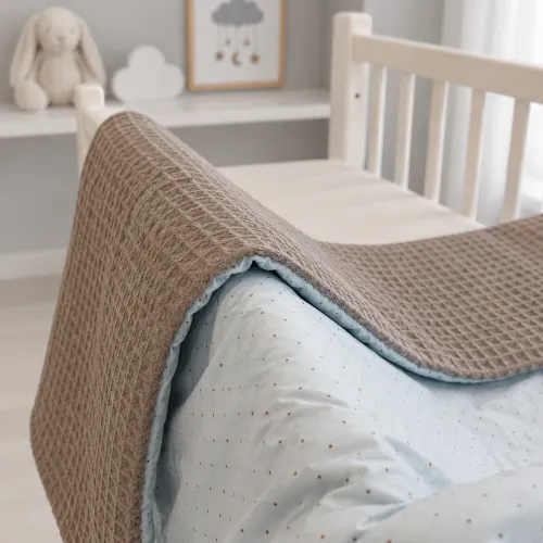 Детский плед №043 Poplin Waffle 09 Sleeping animals - 4