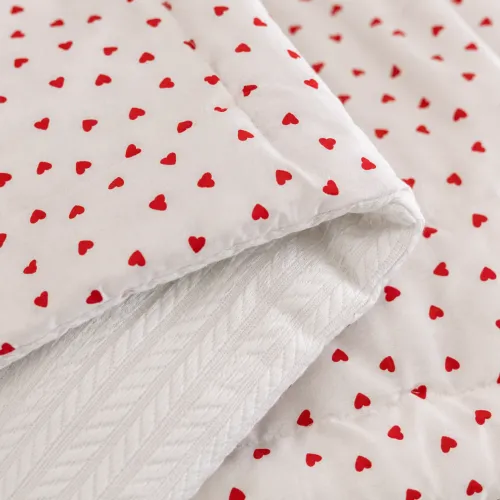 Детский плед №067 Premium Pique 01 Little hearts - 2