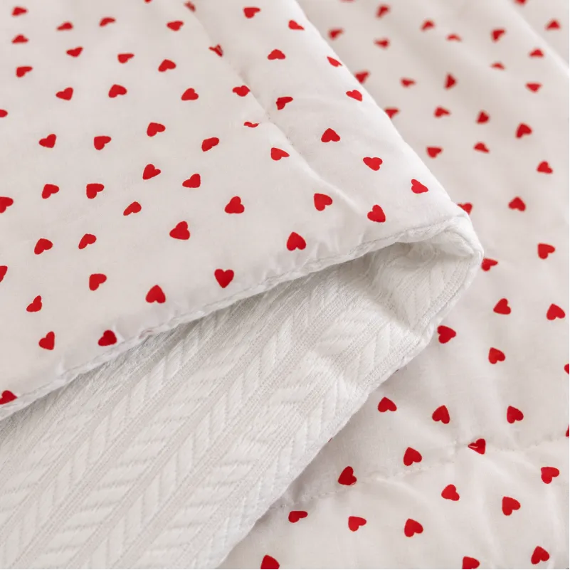 Детский плед №067 Premium Pique 01 Little hearts - 1
