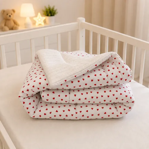 Детский плед №067 Premium Pique 01 Little hearts - 5