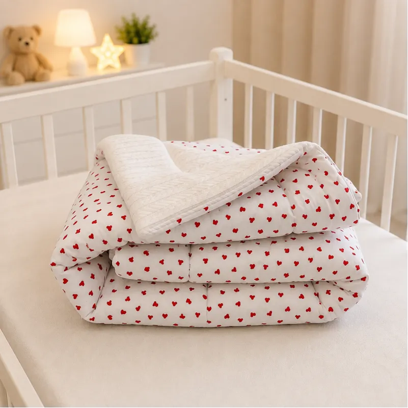 Детский плед №067 Premium Pique 01 Little hearts - 4