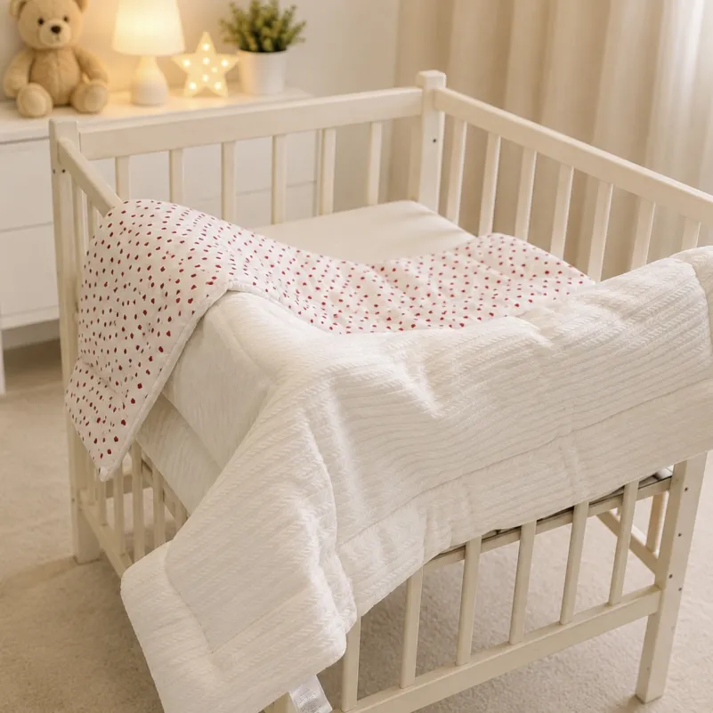 Детский плед №067 Premium Pique 01 Little hearts - 2