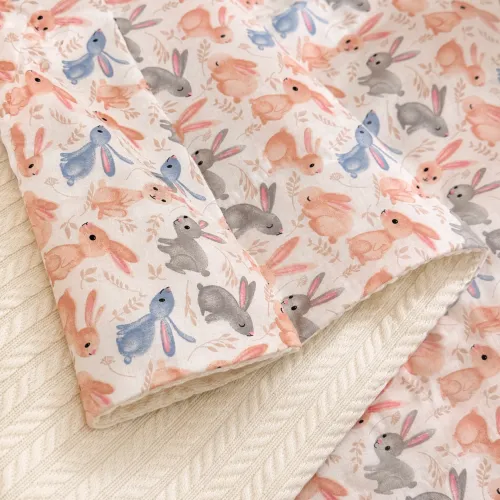 Детский плед №066 Premium Pique 07 Rabbits - 2