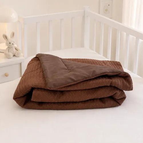 Детский плед №051 Premium Pique Brown - 5