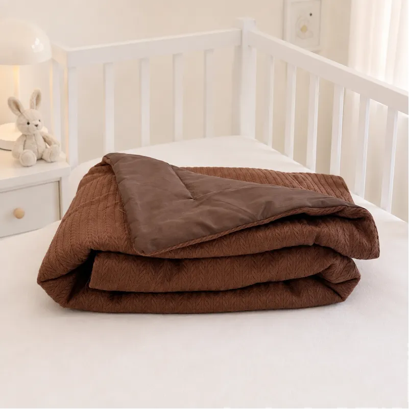 Дитячий плед №051 Premium Pique Brown - 4