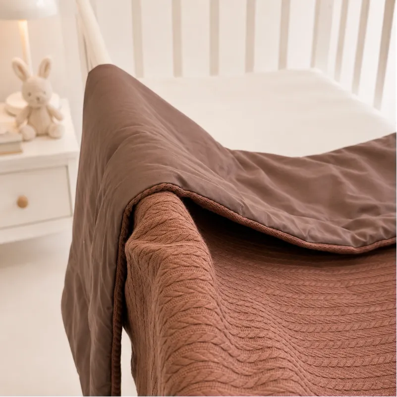 Дитячий плед №051 Premium Pique Brown - 3