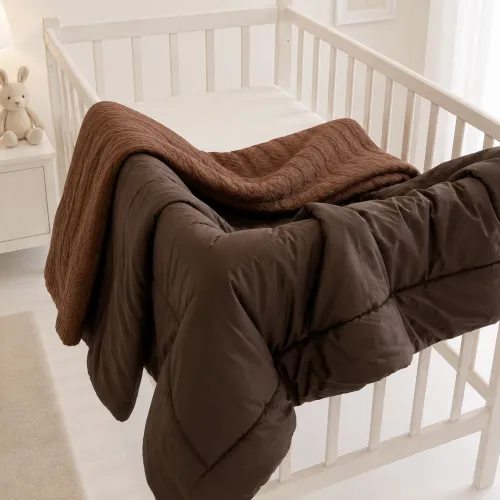 Детский плед №051 Premium Pique Brown - 3