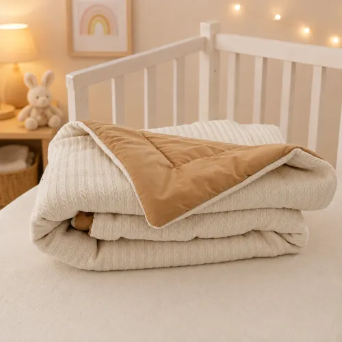 Детский плед №052 Premium Pique Creamy - 5
