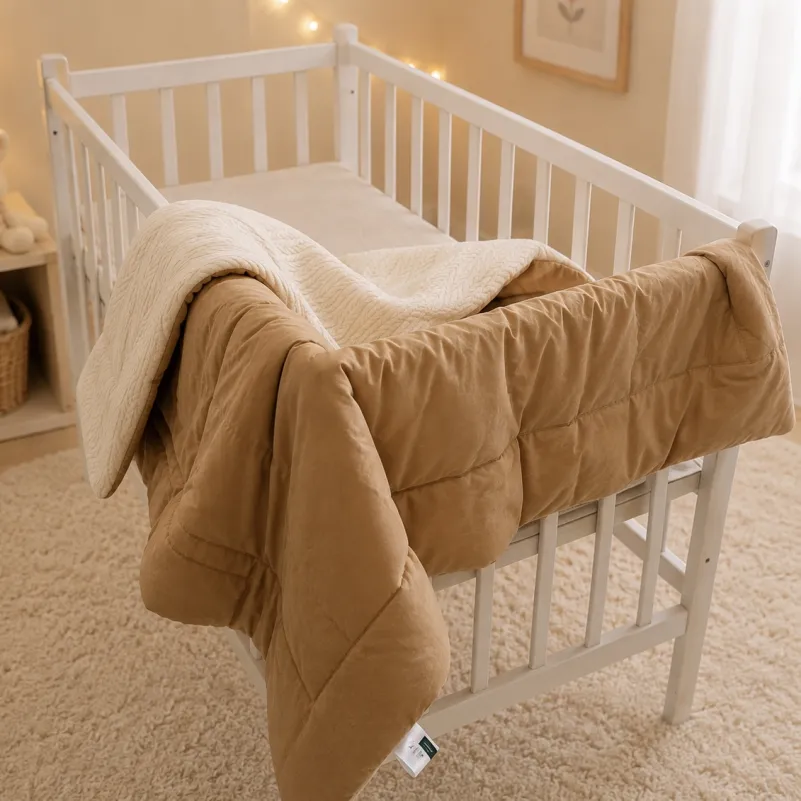 Детский плед №052 Premium Pique Creamy - 2