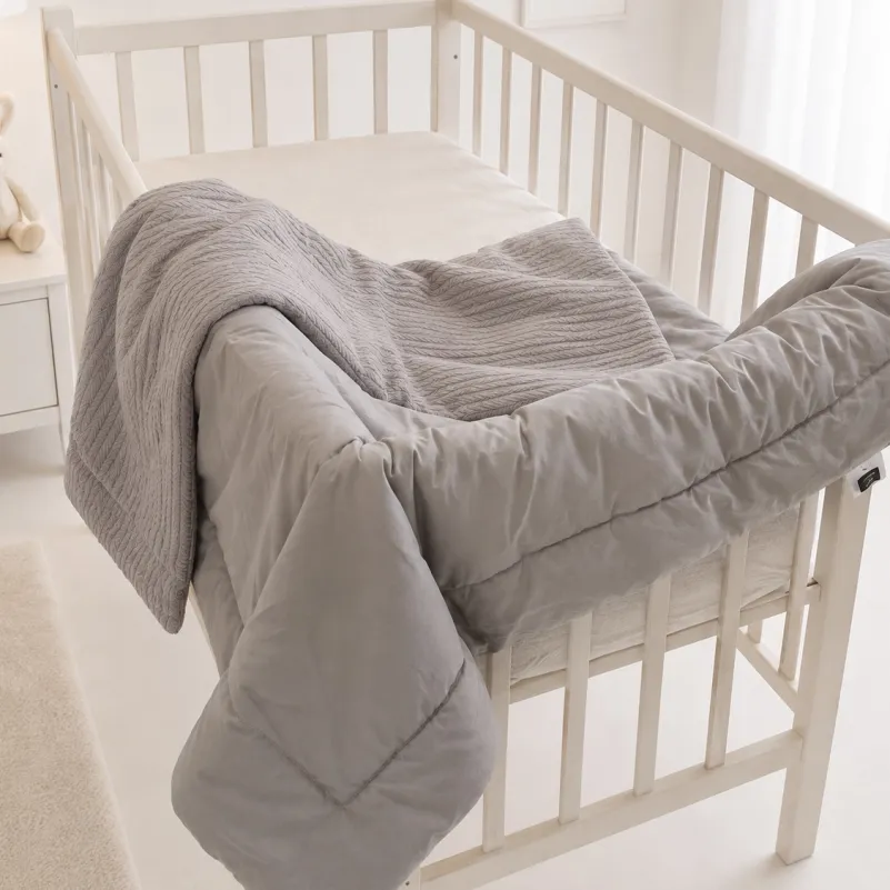 Дитячий плед №053 Premium Pique Gray - 2