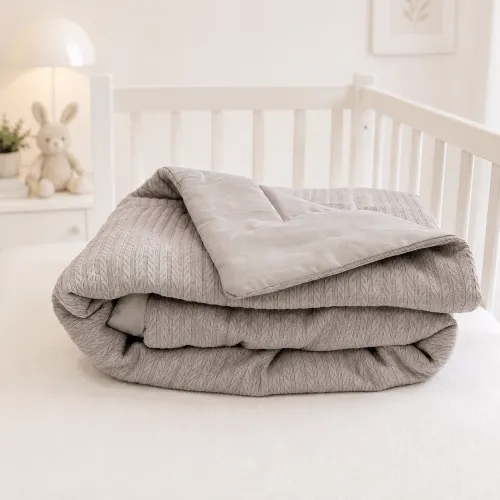 Детский плед №053 Premium Pique Gray - 5