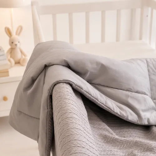 Детский плед №053 Premium Pique Gray - 4