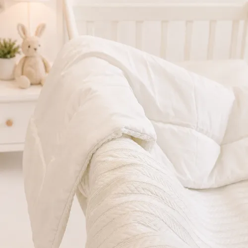 Детский плед №050 Premium Pique White - 4
