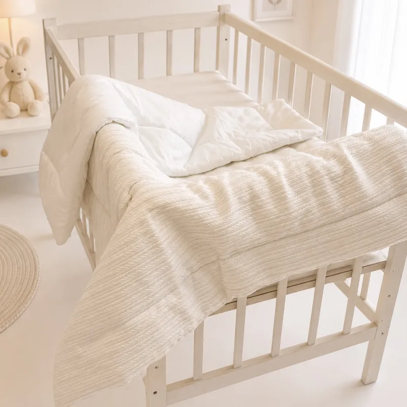 Дитячий плед №050 Premium Pique White