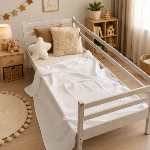 Дитячий плед №001 Pure Muslin White - 3