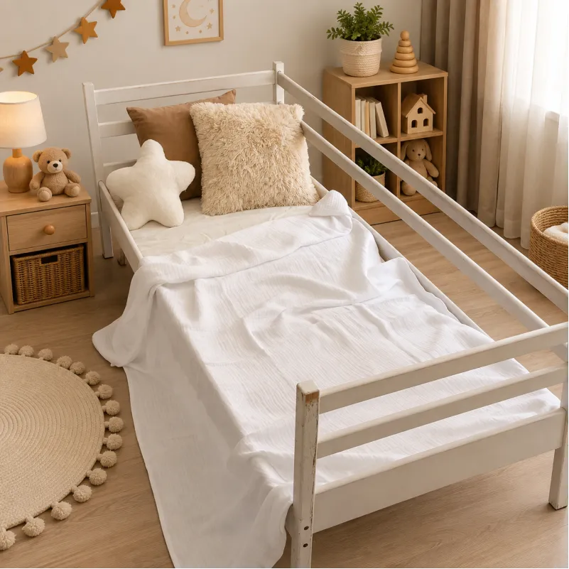 Детский плед №001 Pure Muslin White - 2