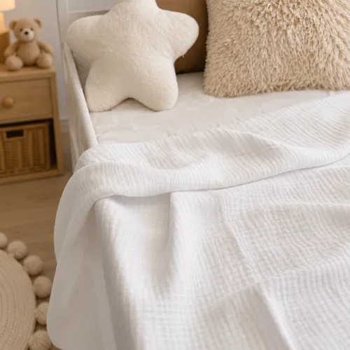 Дитячий плед №001 Pure Muslin White - 4