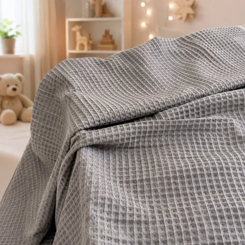 Дитячий плед №011 Pure Waffle Gray - 4