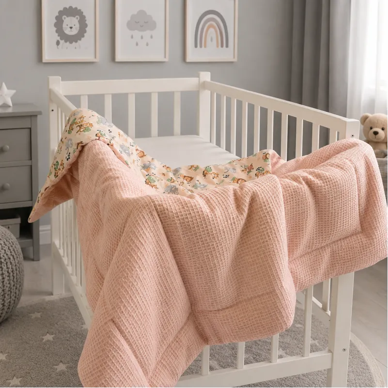 Детский плед №035 Silky Waffle 22-1418 Safari baby - 2