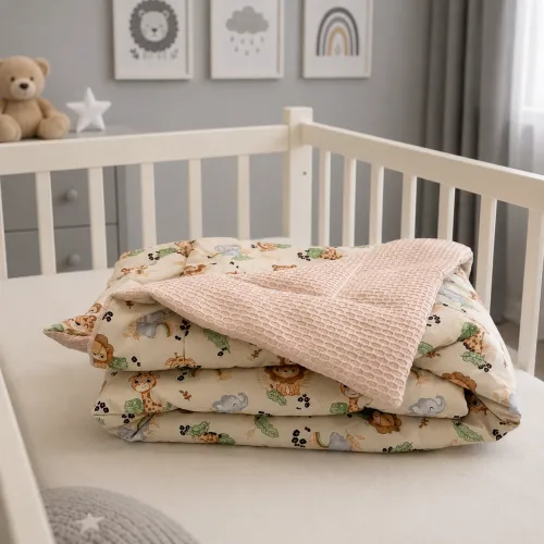 Детский плед №035 Silky Waffle 22-1418 Safari baby - 5