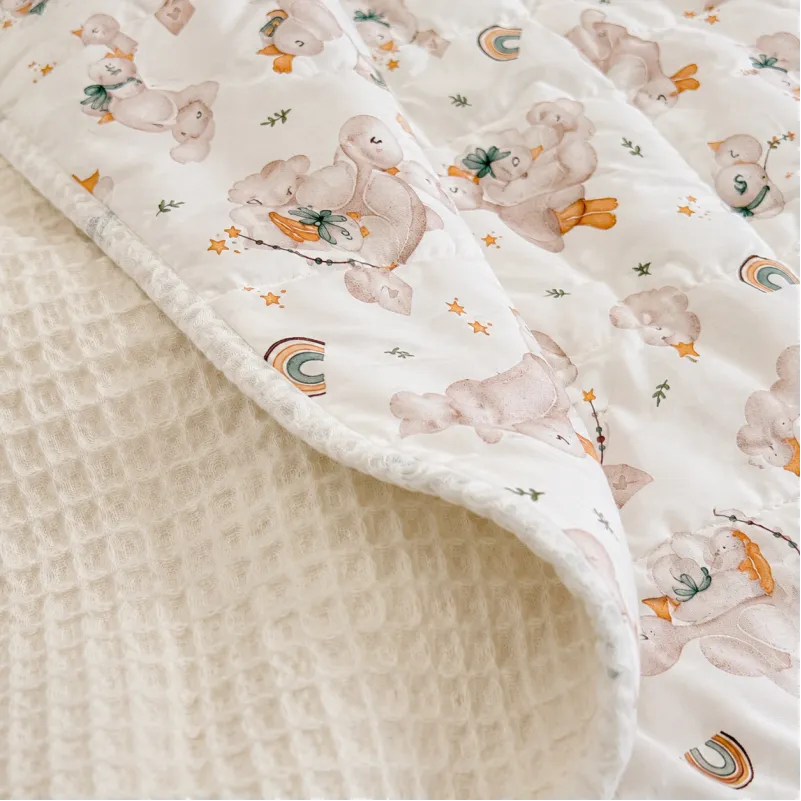 Детский плед №032 Silky Waffle 22-1419 Sleepy ducklings - 1