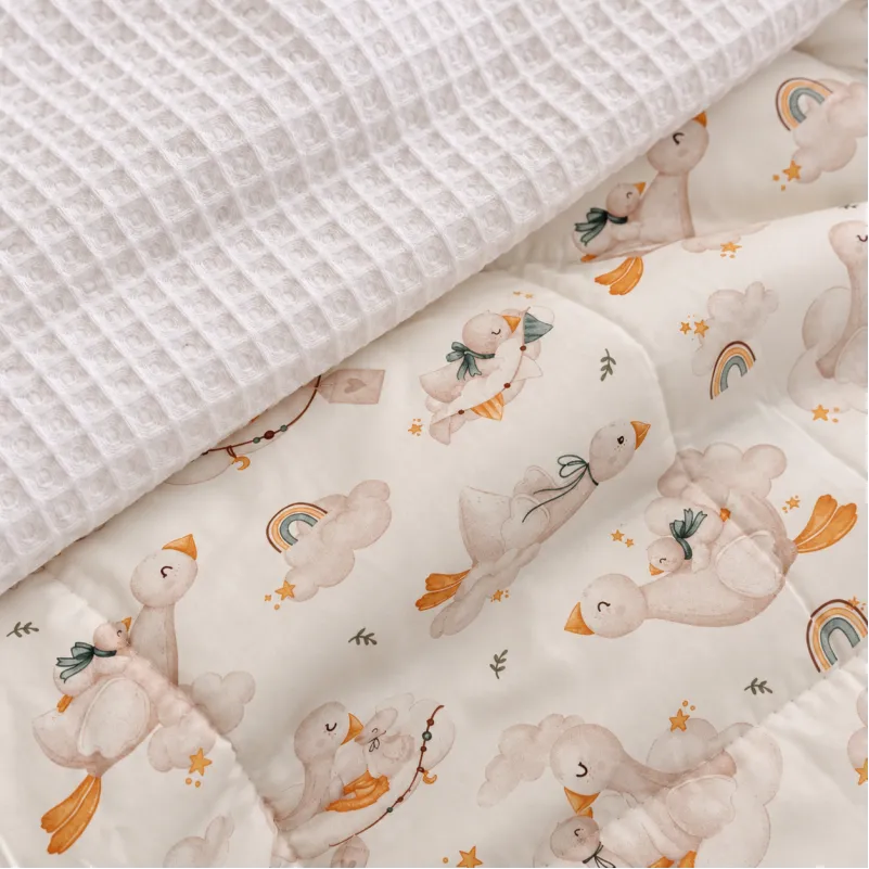 Детский плед №032 Silky Waffle 22-1419 Sleepy ducklings Фото - 9