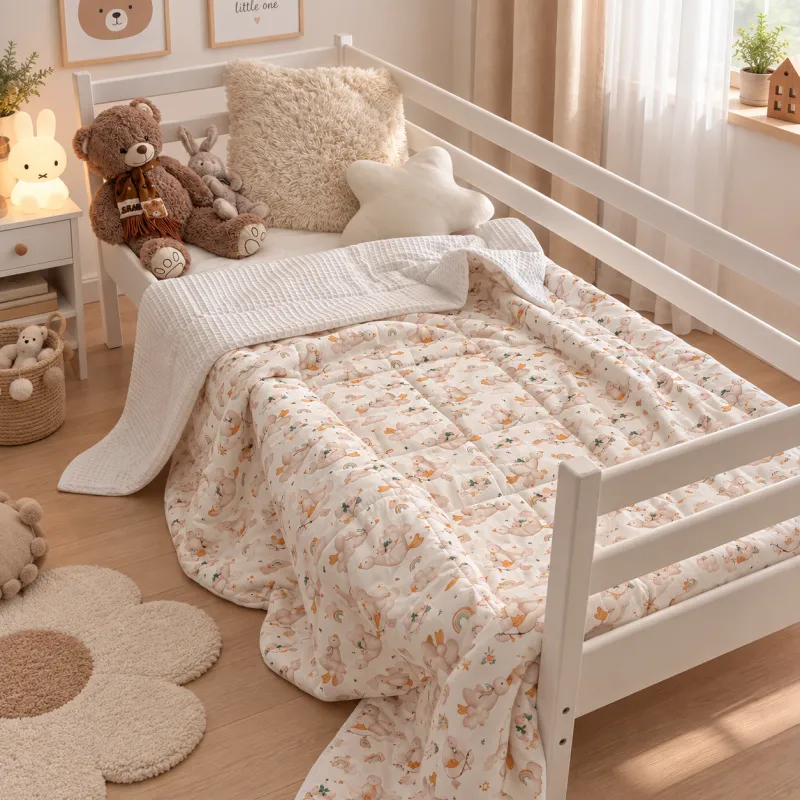 Детский плед №032 Silky Waffle 22-1419 Sleepy ducklings Фото - 6