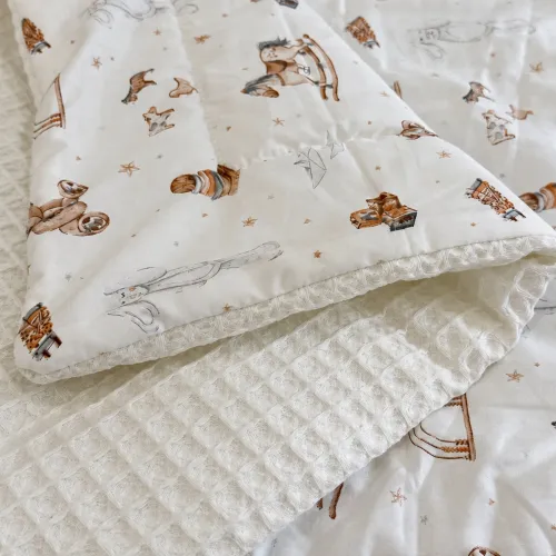 Дитячий плед №030 Silky Waffle 22-1422 Warm toys - 2